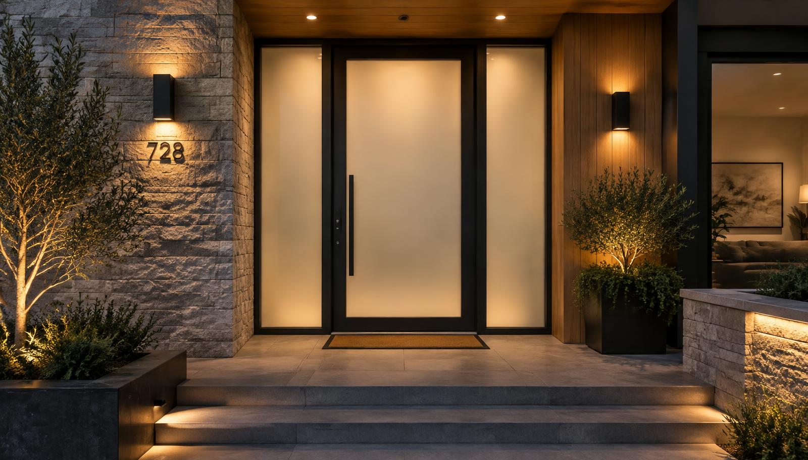 Smart glass in Front Doors & Entryways